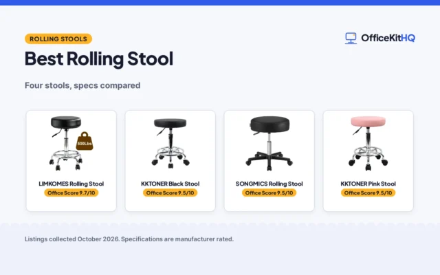 Best Rolling Stool (2026): 4 Rolling Stools Compared