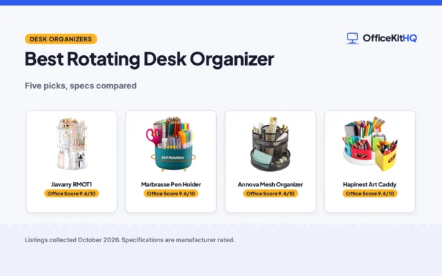 Best Rotating Desk Organizer (2026): 5 Picks Compared
