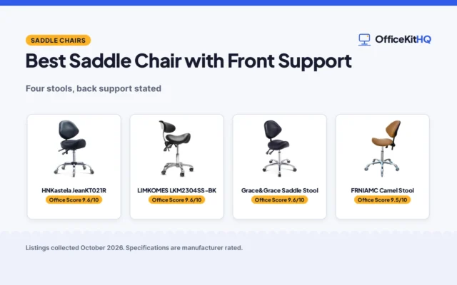 Best Saddle Chair with Front Support (2026): 4 Picks Compared