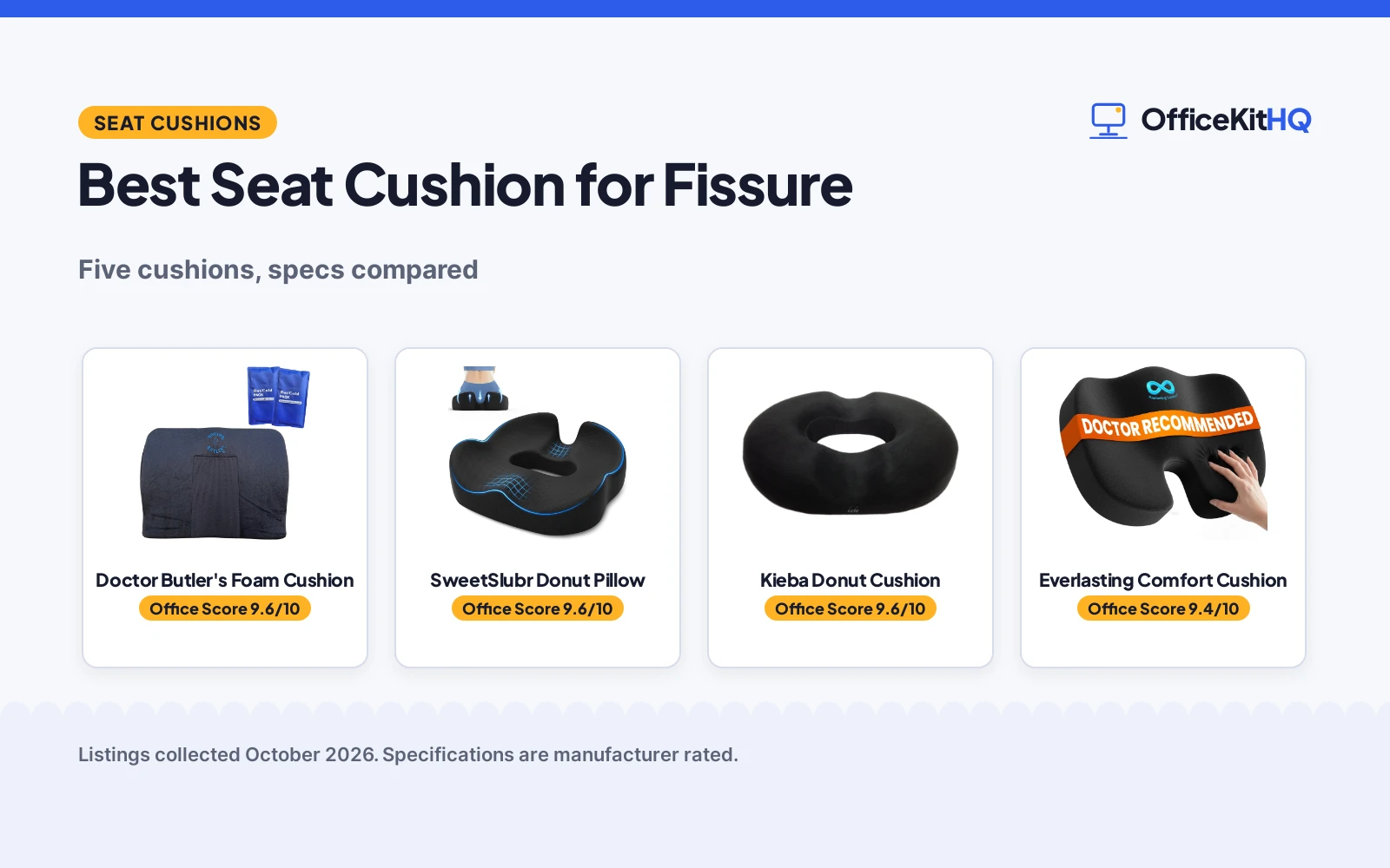 Best Seat Cushion for Fissure (2026)
