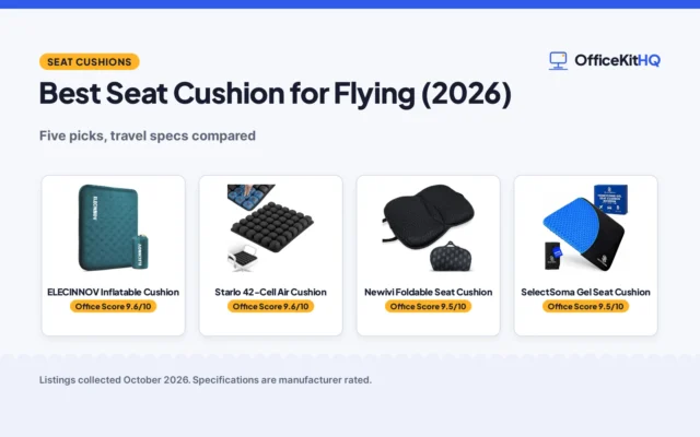 Best Seat Cushion for Flying (2026): 5 Compared