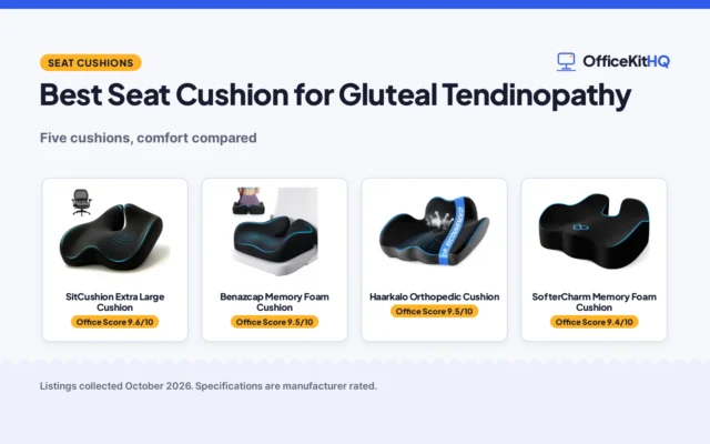 Best Seat Cushion for Gluteal Tendinopathy (2026): 5 Compared