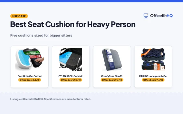 Best Seat Cushion for Heavy Person (2026)
