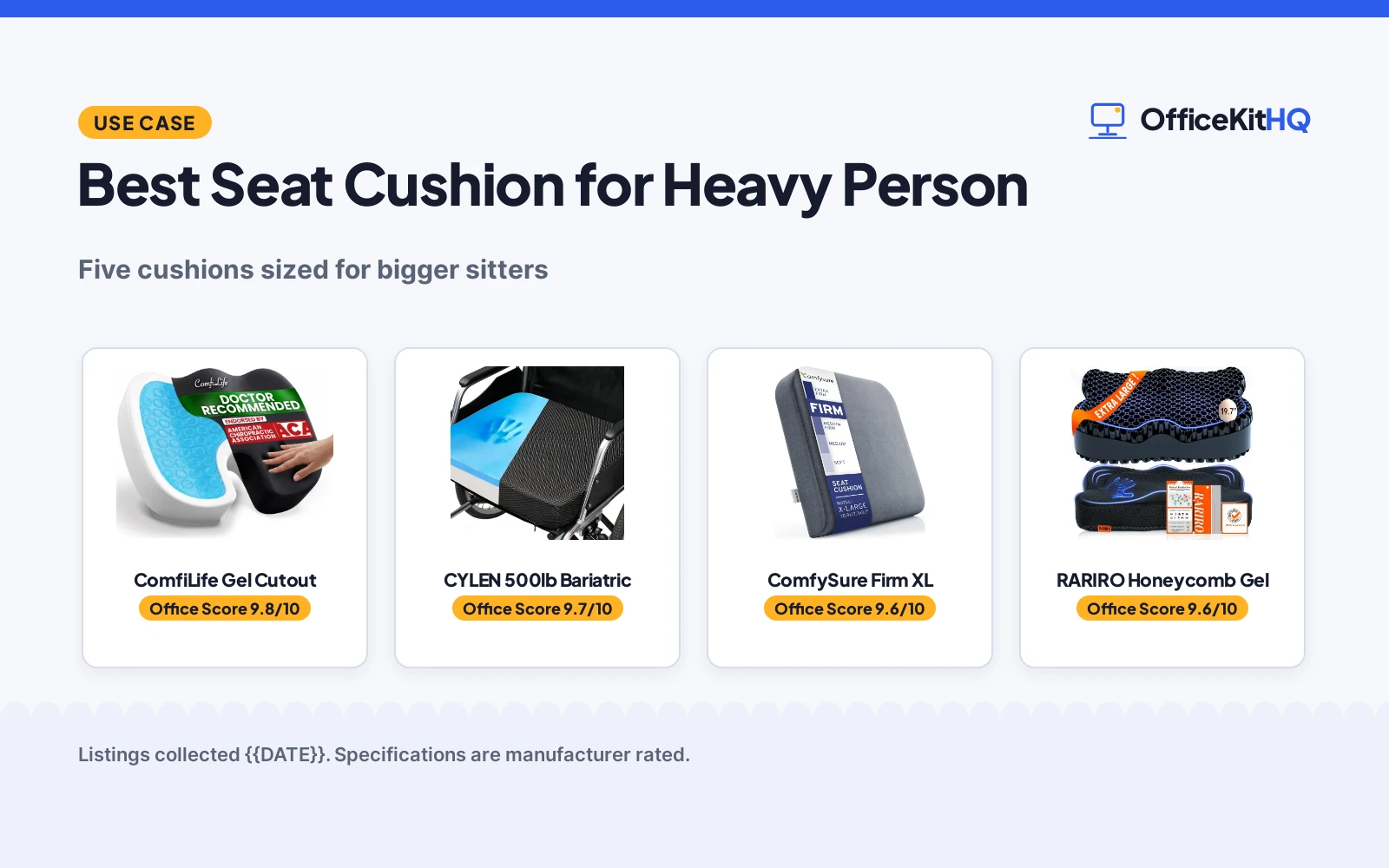 Best Seat Cushion for Heavy Person (2026)