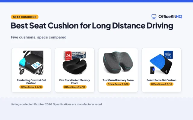 Best Seat Cushion for Long Distance Driving: 5 Compared