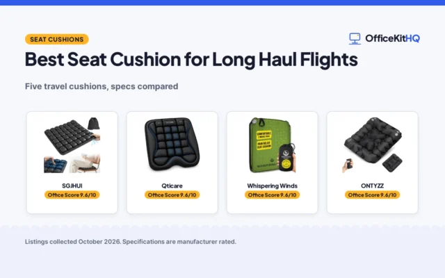 Best Seat Cushion for Long Haul Flights: 5 Compared