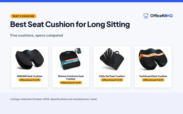Best Seat Cushion for Long Sitting (2026): 5 Compared