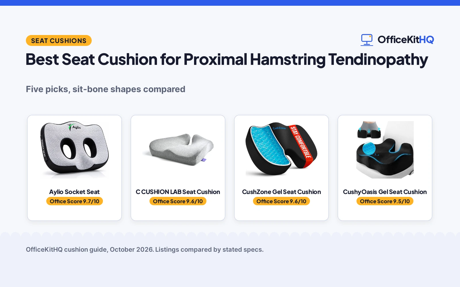 Best Seat Cushion for Proximal Hamstring Tendinopathy (2026): 5 Compared