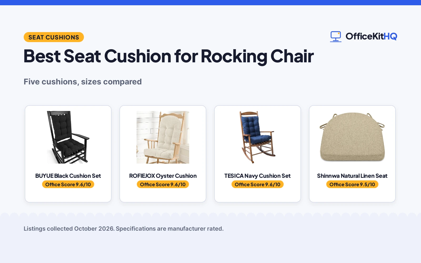 Best Seat Cushion for Rocking Chair (2026): 5 Compared