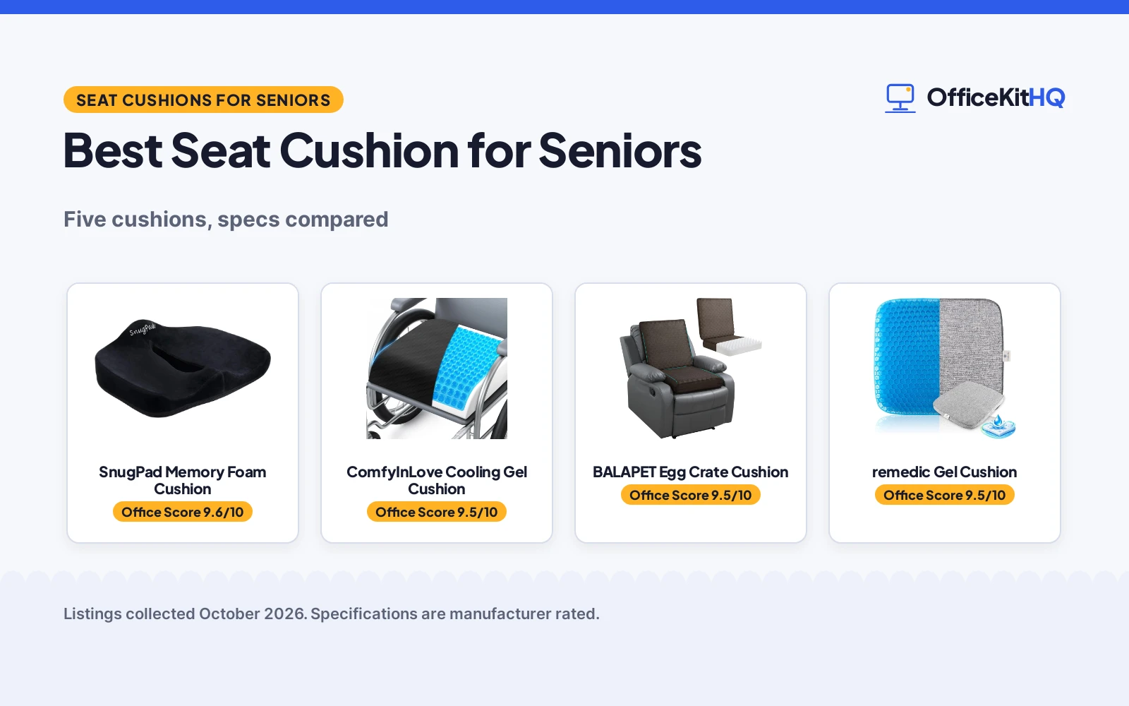 Best Seat Cushion for Seniors: 5 Cushions Compared