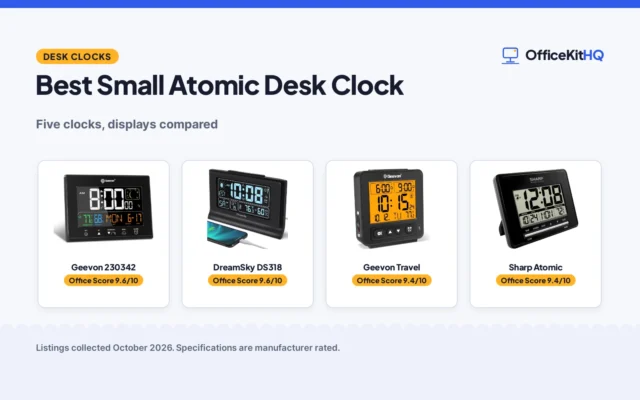 Best Small Atomic Desk Clock (2026): 5 Compared