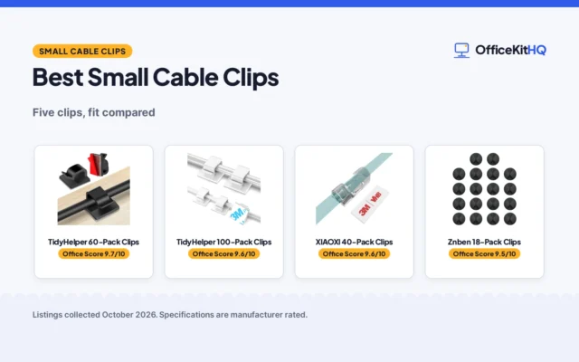 Best Small Cable Clips (2026): 5 Clips Compared