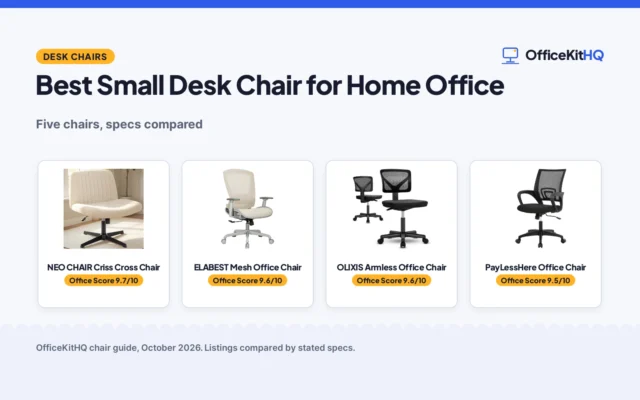 Best Small Desk Chair for Home Office (2026): 5 Compared