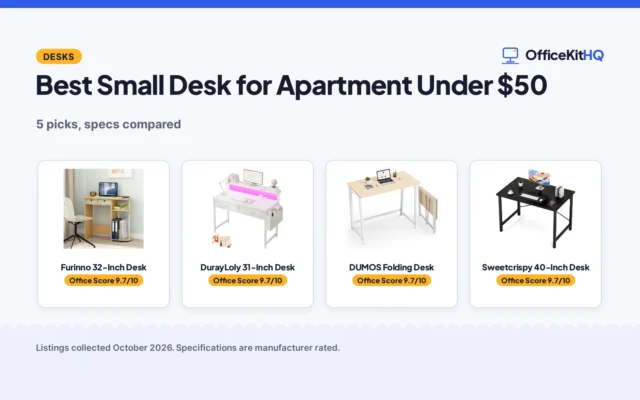 Best Small Desk for Apartment Under $50 (2026): 5 Picks