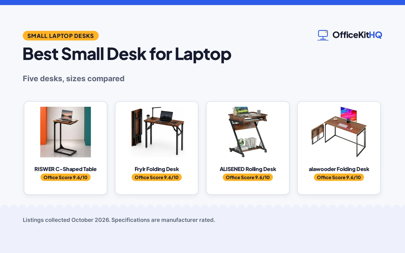 Best Small Desk for Laptop (2026): 5 Compared