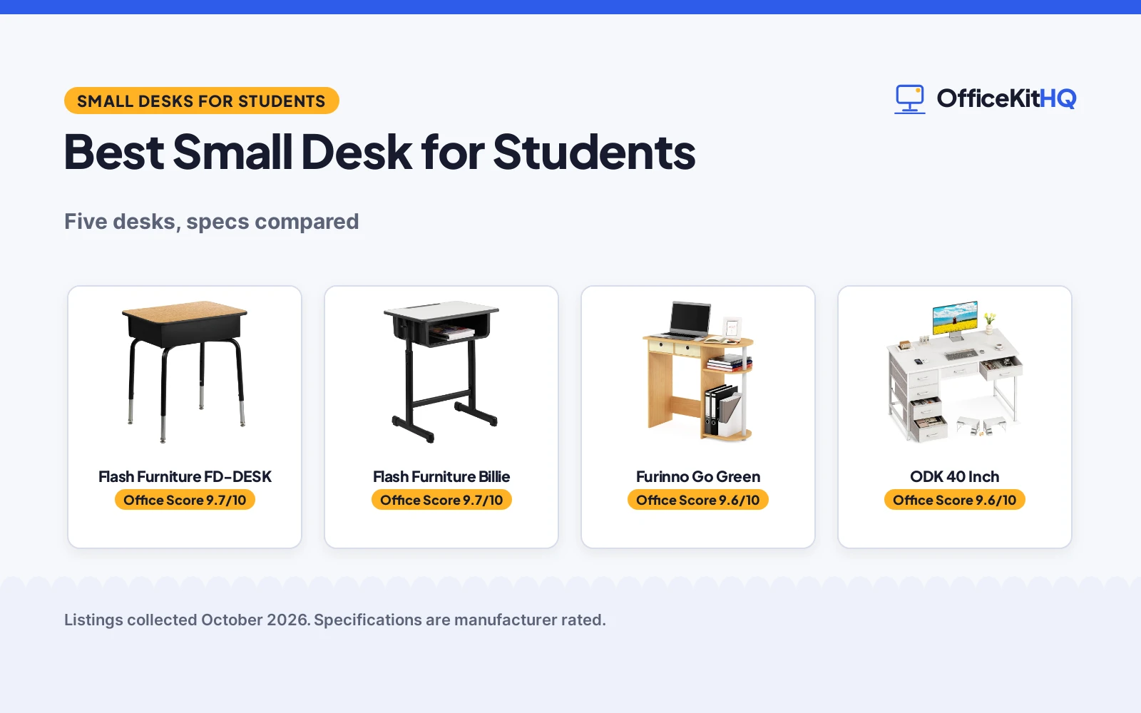 Best Small Desk for Students: 5 Desks Compared