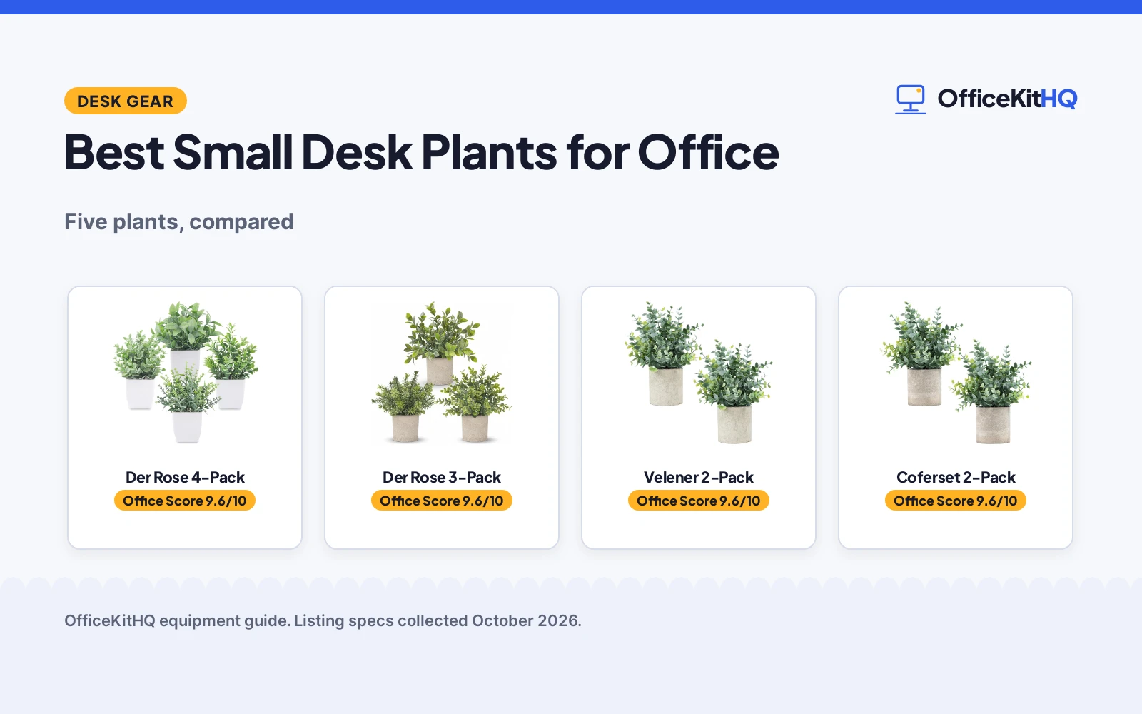 Best Small Desk Plants for Office (2026): 5 Compared