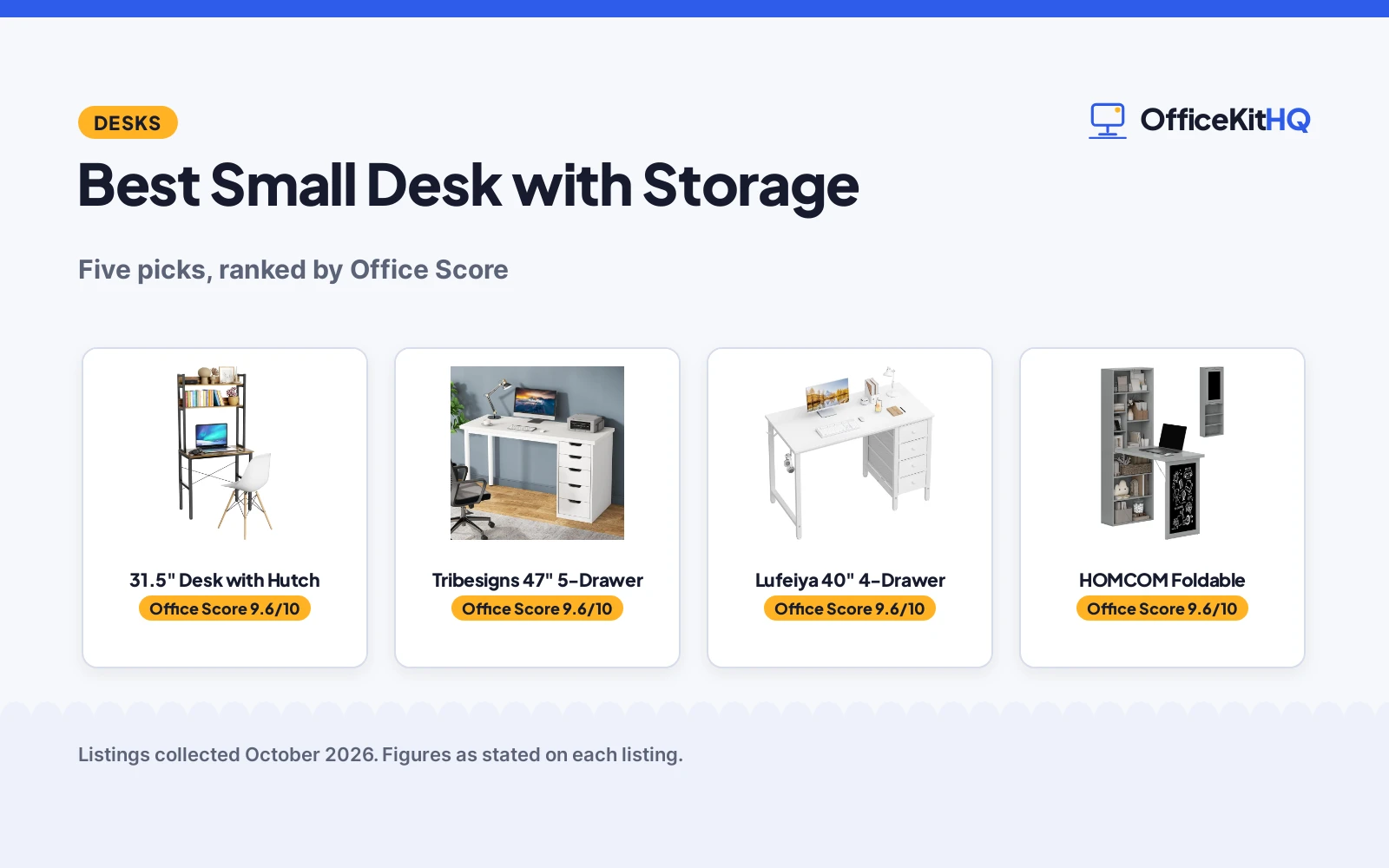 Best Small Desk with Storage (2026): 5 Compared