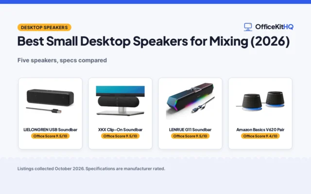 Best Small Desktop Speakers for Mixing (2026): 5 Compared