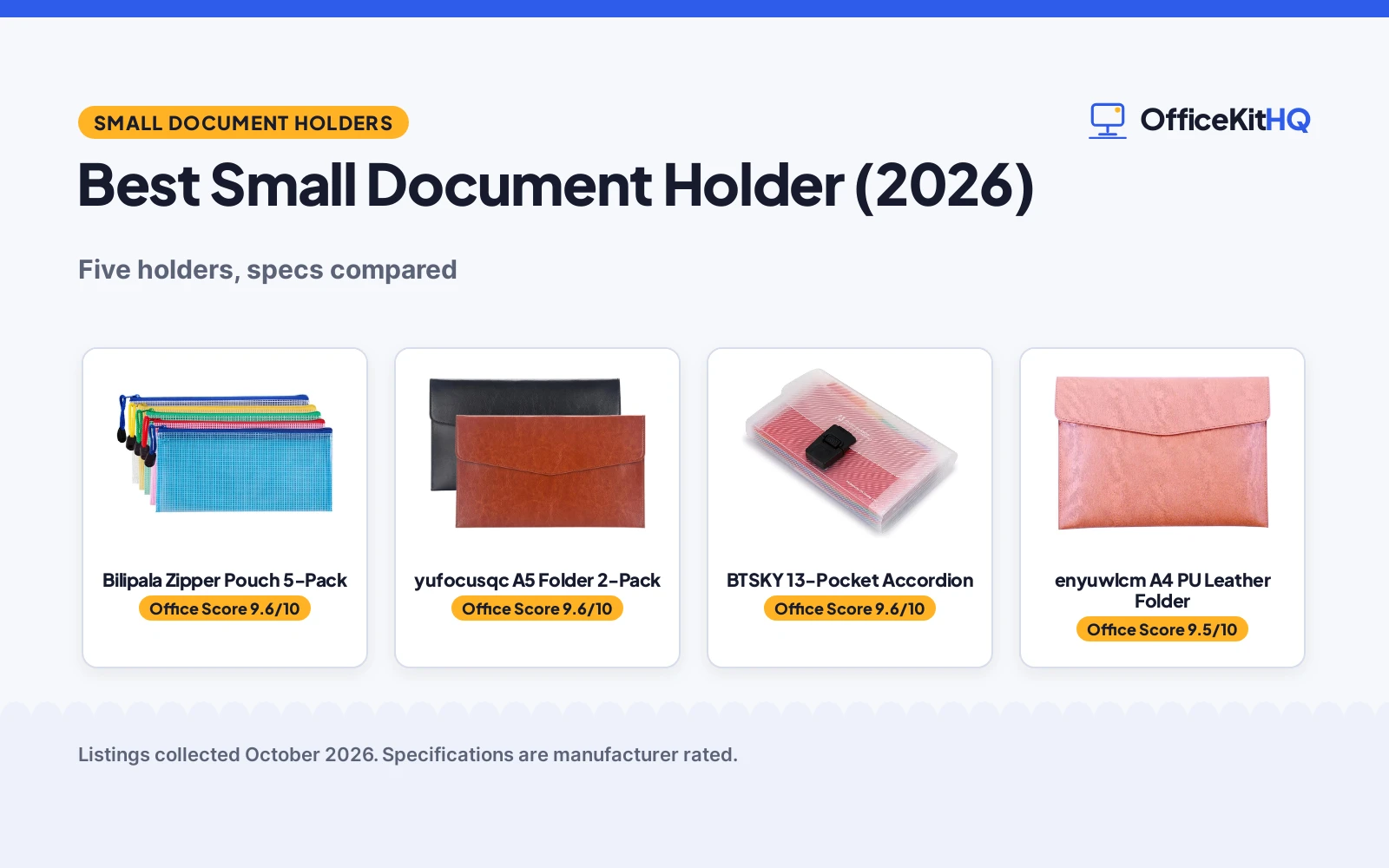 Best Small Document Holder (2026): 5 Picks Compared