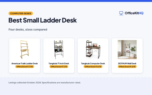 Best Small Ladder Desk (2026): 4 Desks Compared