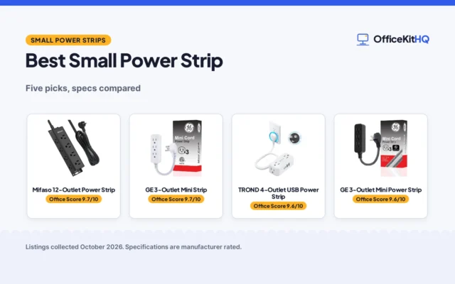 Best Small Power Strip (2026): 5 Picks Compared