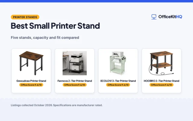 Best Small Printer Stand (2026): 5 Stands Compared