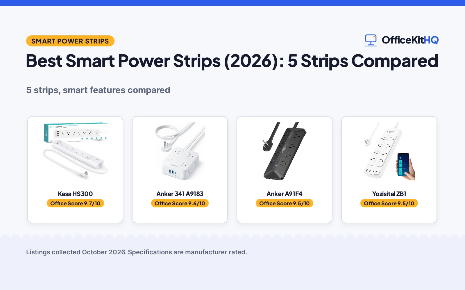 Best Smart Power Strips (2026): 5 Strips Compared