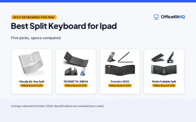 Best Split Keyboard for Ipad (2026): Foldable and Split Picks