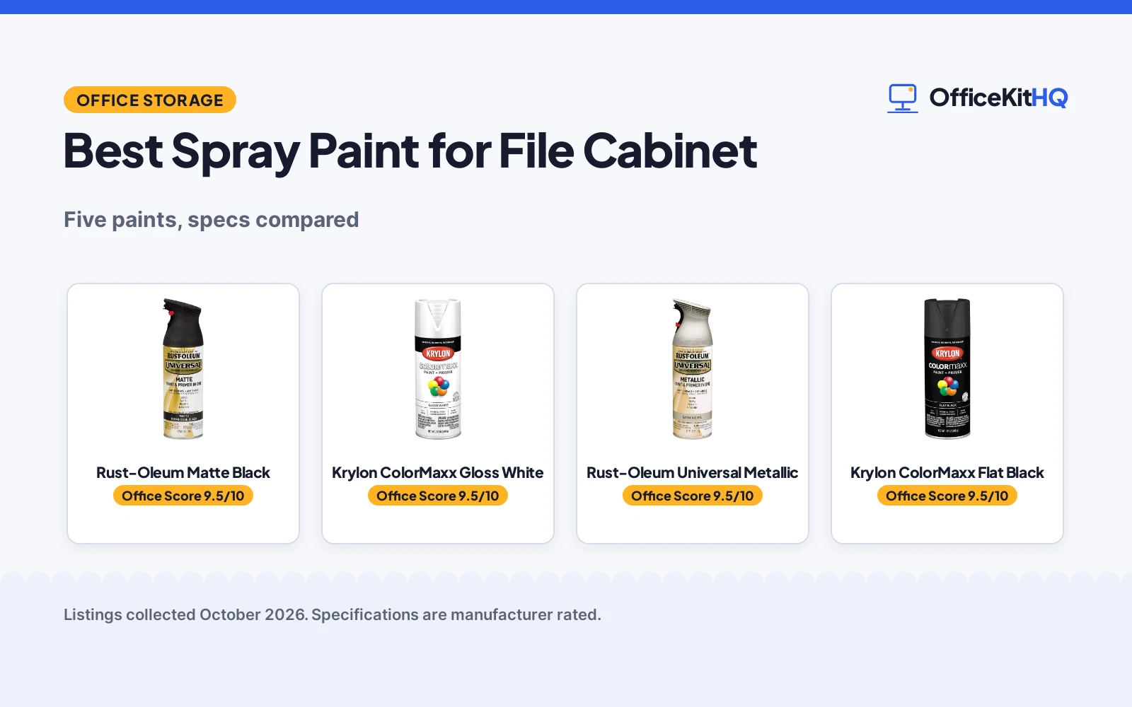 Best Spray Paint for File Cabinet (2026): 5 Compared