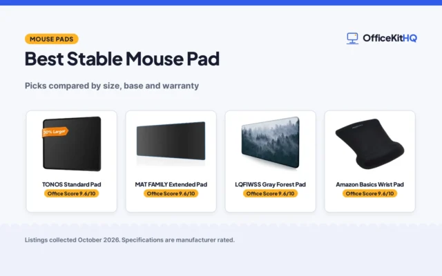 Best Stable Mouse Pad (2026): 5 Picks Compared