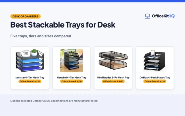 Best Stackable Trays for Desk (2026): 5 Compared