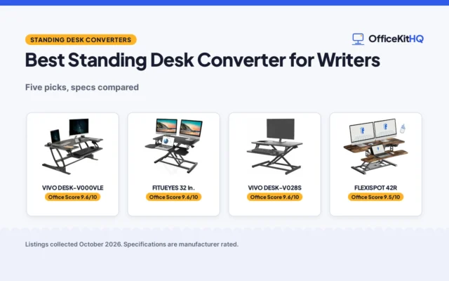 Best Standing Desk Converter for Writers (2026): 5 Picks
