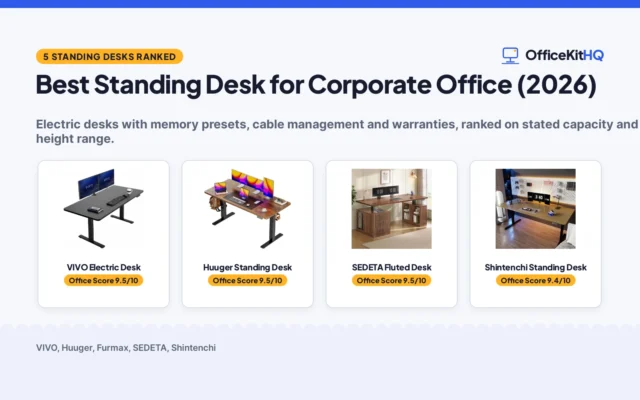 Best Standing Desk for Corporate Office (2026): 5 Picks