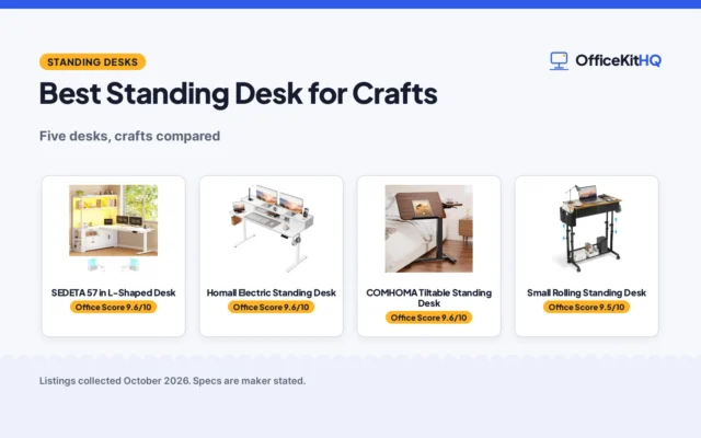 Best Standing Desk for Crafts (2026): 5 Desks Compared