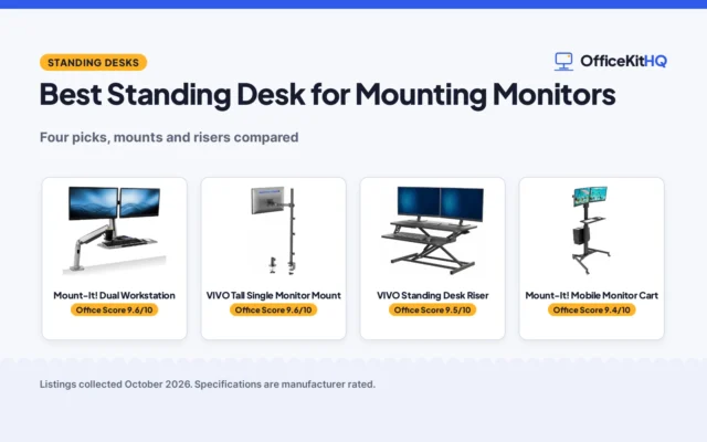 Best Standing Desk for Mounting Monitors (2026): 4 Compared