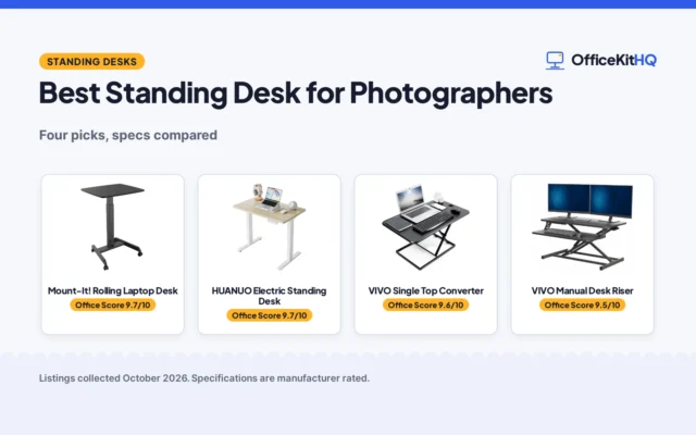 Best Standing Desk for Photographers (2026): 4 Picks Compared