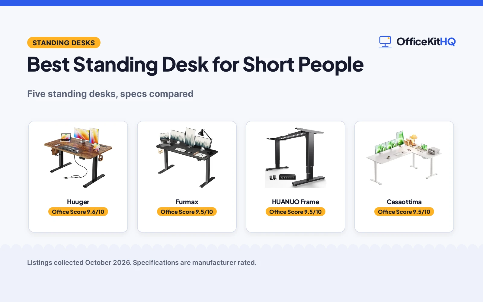 Best Standing Desk for Short People: 5 Compared