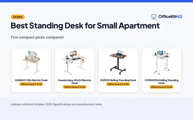Best Standing Desk for Small Apartment (2026): 5 Compared