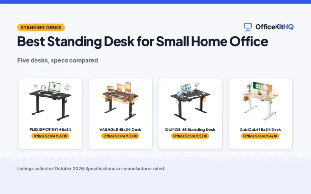 Best Standing Desk for Small Home Office (2026): 5 Compared