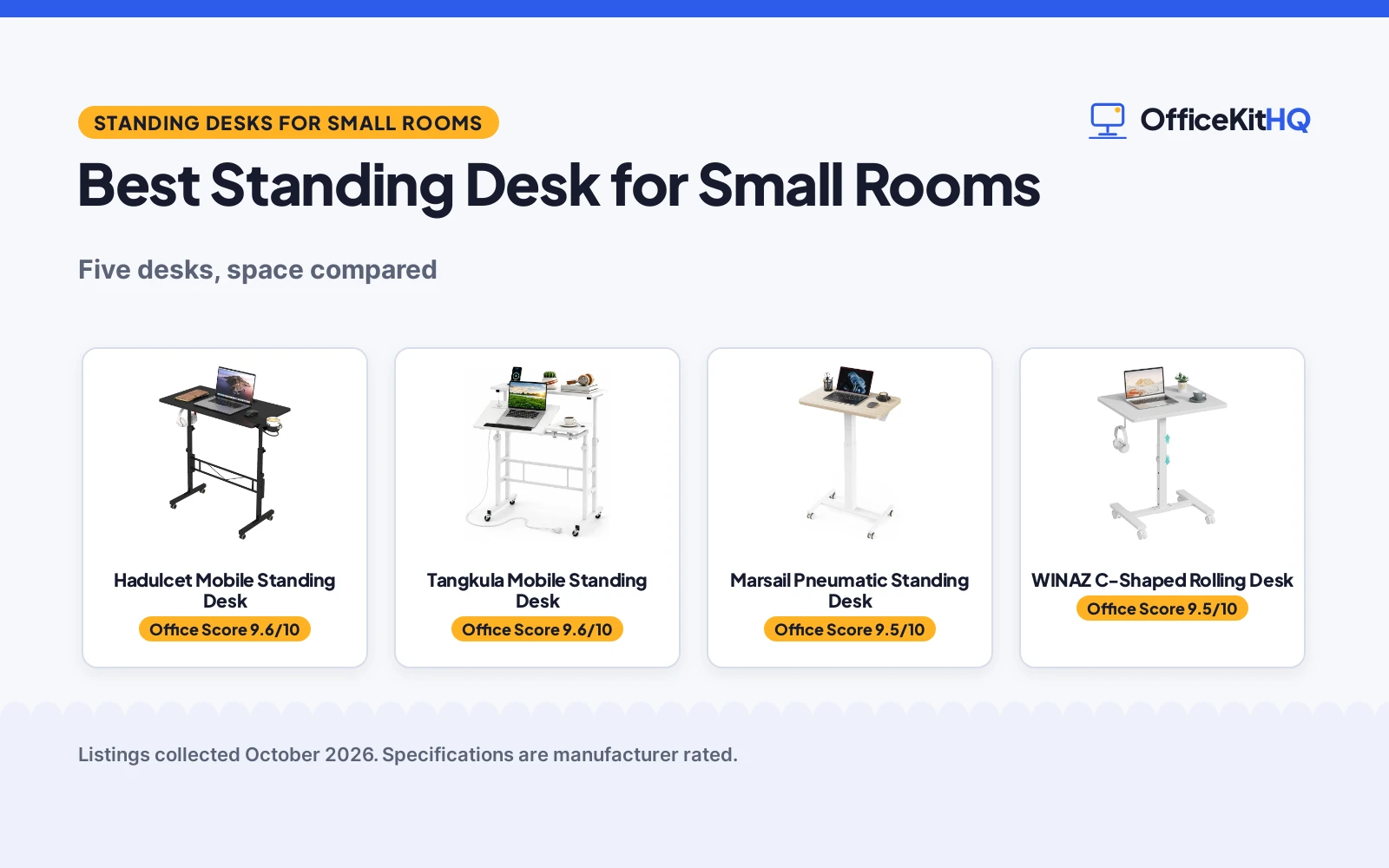 Best Standing Desk for Small Rooms: 5 Compared