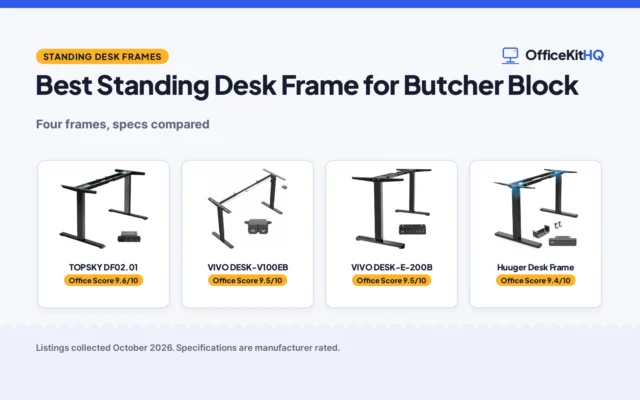 Best Standing Desk Frame for Butcher Block (2026): 4 Compared