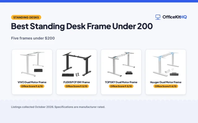 Best Standing Desk Frame Under 200 (2026): 5 Frames Compared