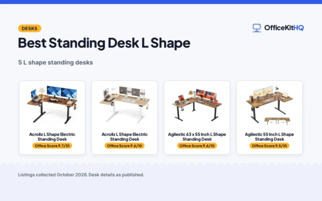 Best Standing Desk L Shape (2026): 5 Compared
