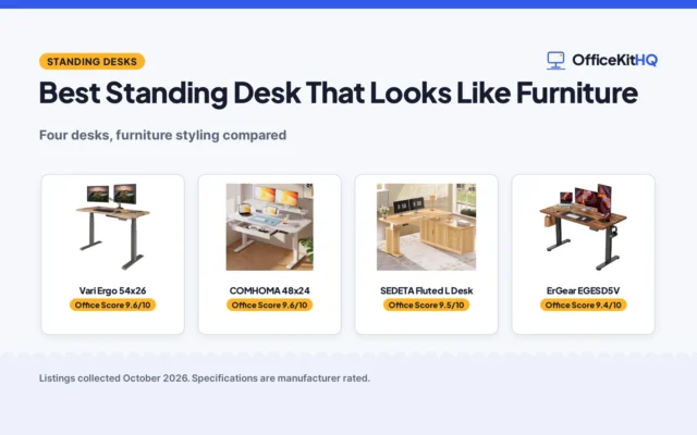 Best Standing Desk That Looks Like Furniture (2026): 4 Compared