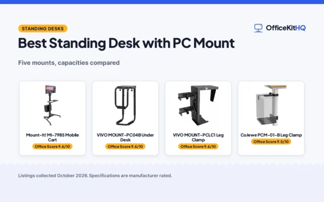 Best Standing Desk with PC Mount (2026): 5 Compared