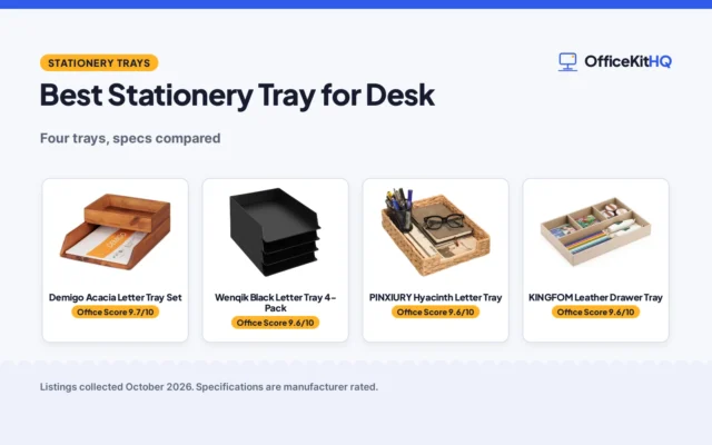 Best Stationery Tray for Desk (2026): 4 Trays Compared
