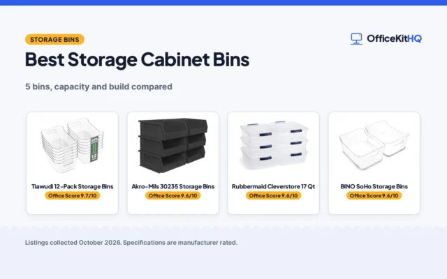 Best Storage Cabinet Bins (2026): 5 Picks Compared