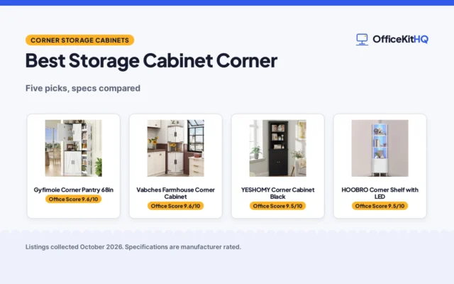 Best Storage Cabinet Corner (2026): 5 Picks Compared