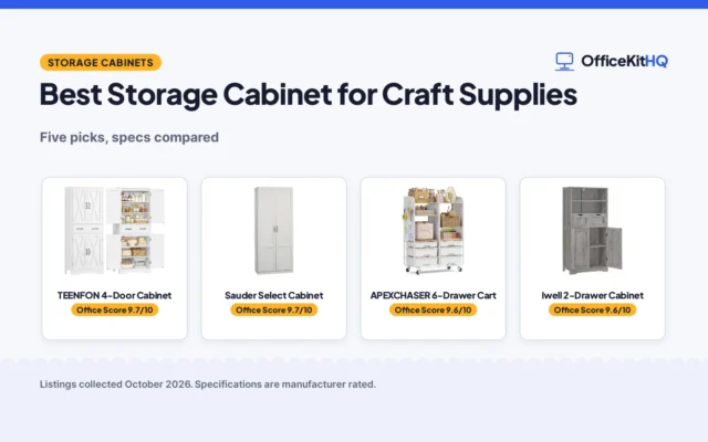 Best Storage Cabinet for Craft Supplies (2026): 5 Compared